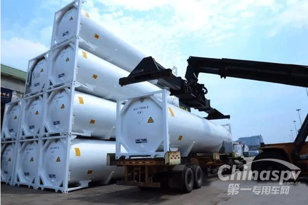 中集出口美國專用車即將交付完畢