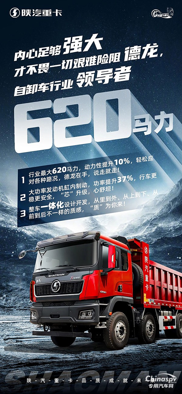 德龍X5000自卸王者，620馬力全“芯”升級(jí)，一路領(lǐng)航