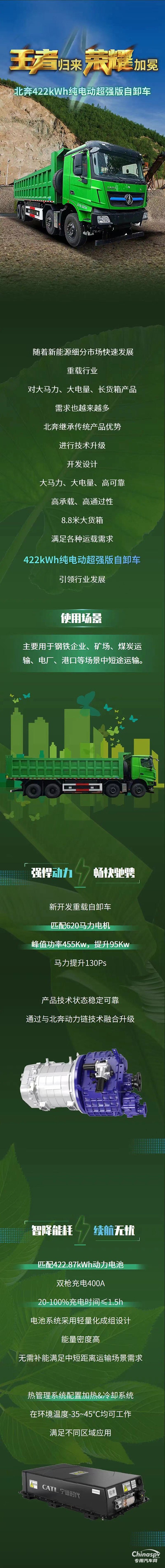 王者歸來，榮耀加冕！北奔422kWh純電動超強(qiáng)版自卸車新品推薦