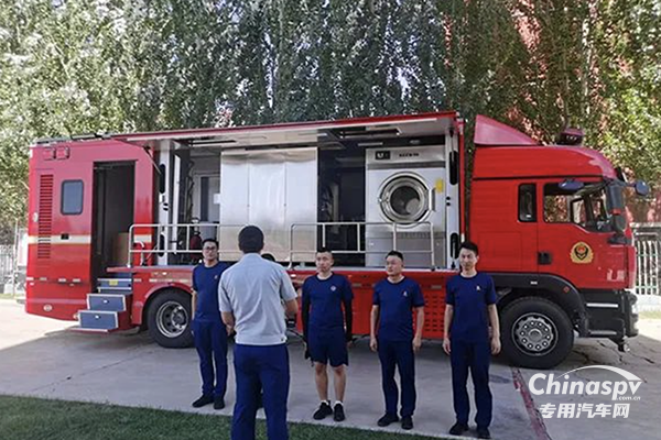 森源鴻馬被服洗滌車正式“入伍”河北