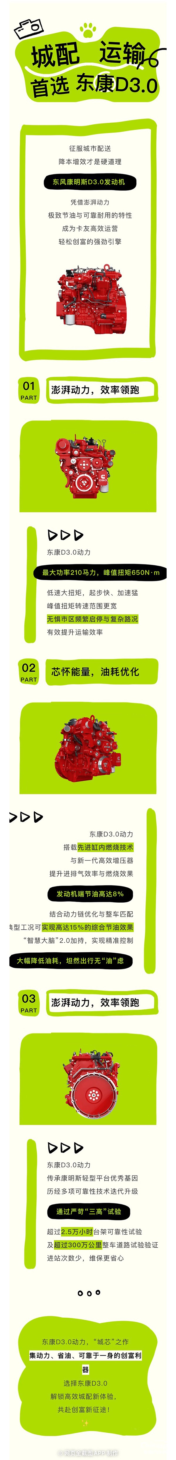 城芯動力，創(chuàng)富無憂！東風(fēng)康明斯D3.0定義城配高效新標(biāo)桿