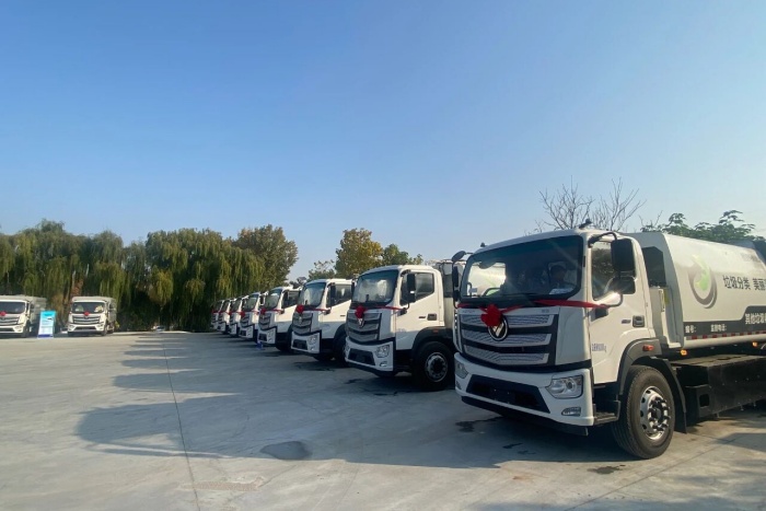 福田普羅科首批新能源環(huán)衛(wèi)車(chē)交付山東桓航 共啟環(huán)衛(wèi)服務(wù)一體化新篇章