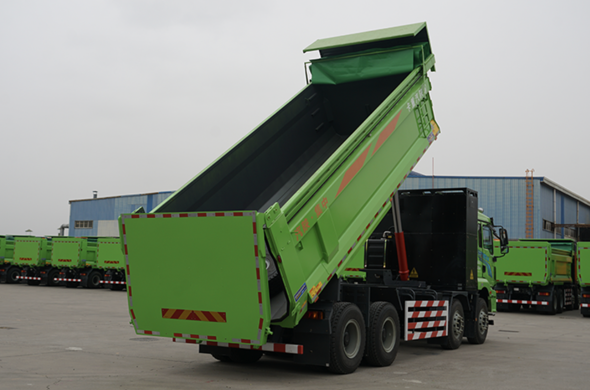 中集·陜汽一體化：M3000E新能源渣土車，定義綠色新標(biāo)桿！