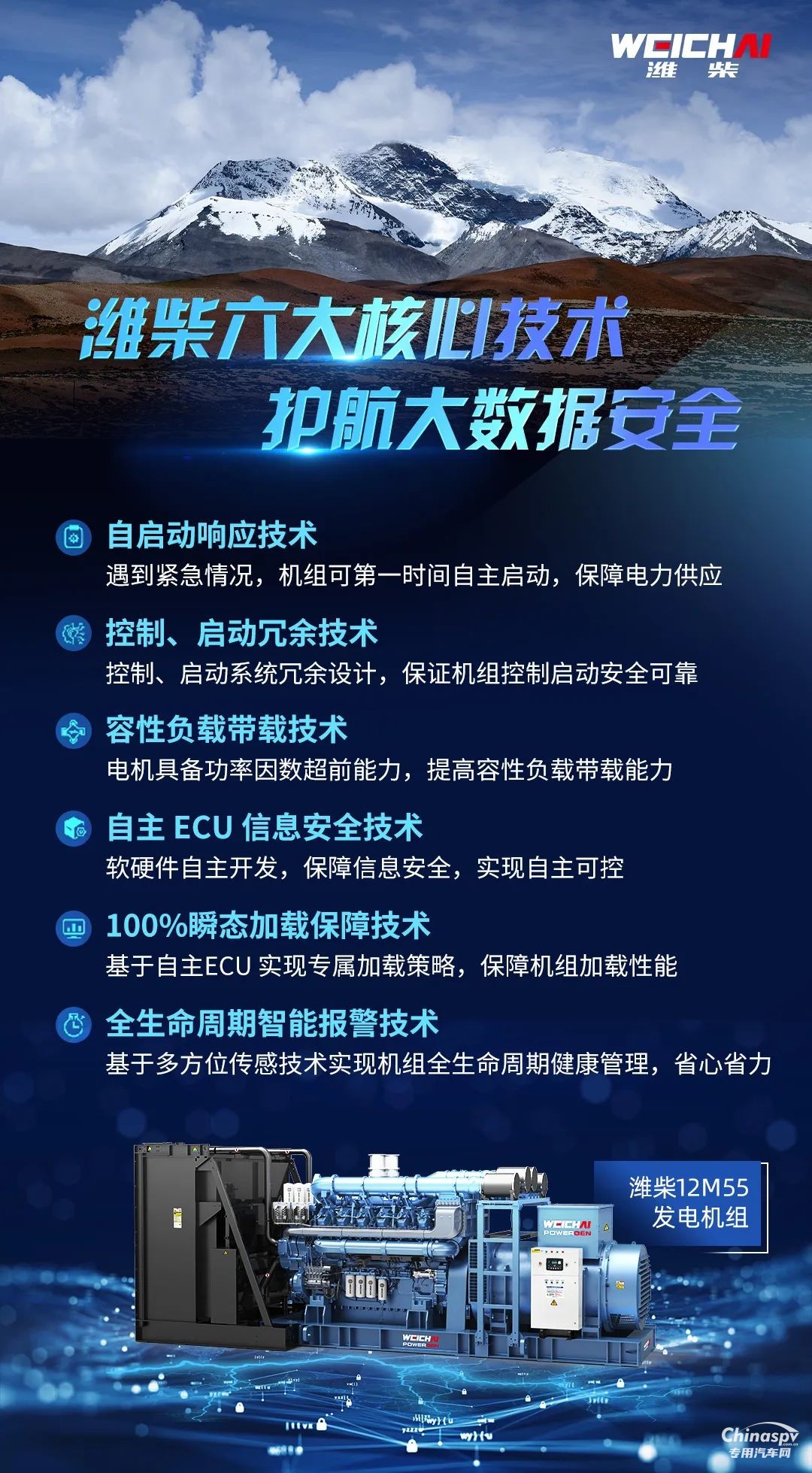 無懼“高反”，濰柴發(fā)電機(jī)組硬核技術(shù)守護(hù)大數(shù)據(jù)安全！