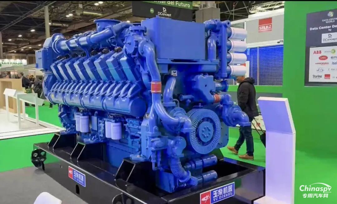 玉柴高端發(fā)電動力亮相2025馬德里國際數(shù)據(jù)中心展